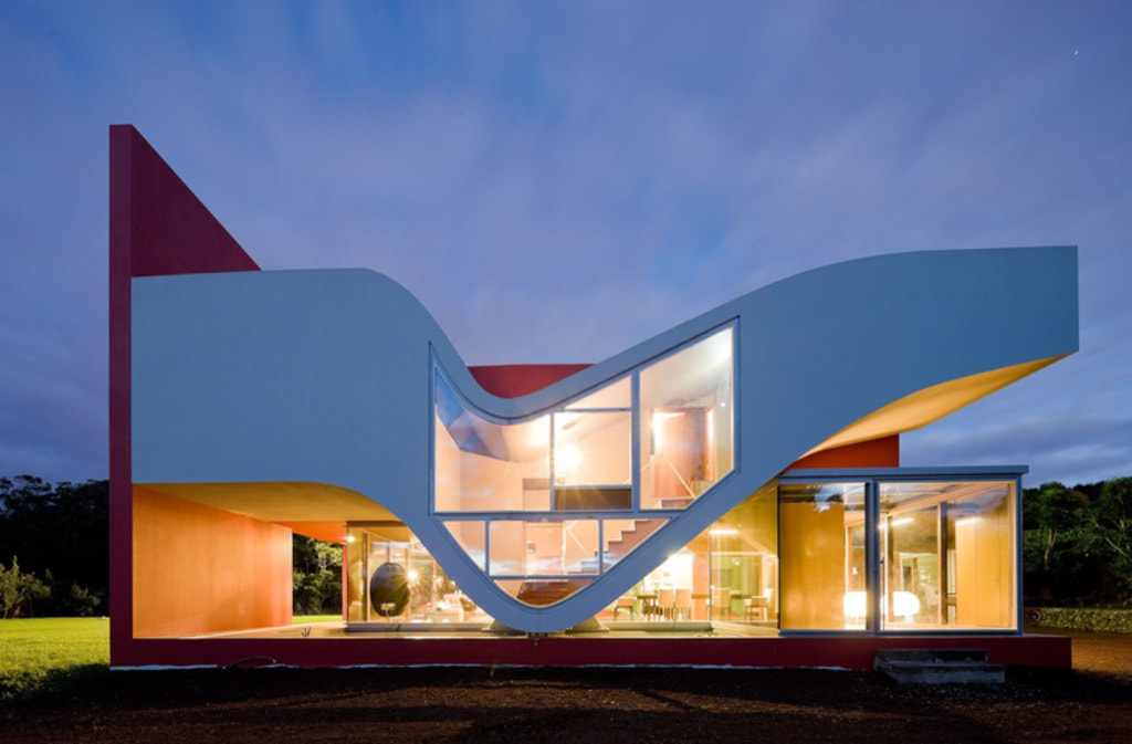 modern futuristic house